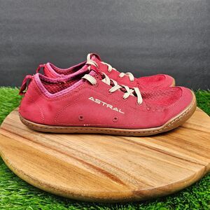 Astral Loyak Water Shoes Minimalist Barefoot Lightweight Lace Up Red Women's 10